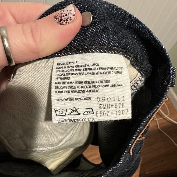 Margaret Howell Edwin Denim Pencil Skirt Dark Wash Size 27 - Picture 5 of 6